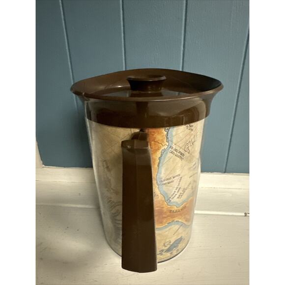 Thermo Serv Vintage Insulated Pitcher W/ Lid 55 oz. Dart Industries 1976 Vintage - Picture 3 of 8